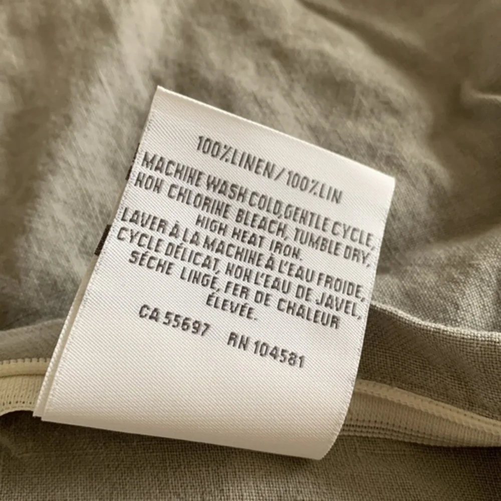 Restoration Hardware Linen Standard Sham Pillowcase‎ Gray Fog Made In Spain NWT!